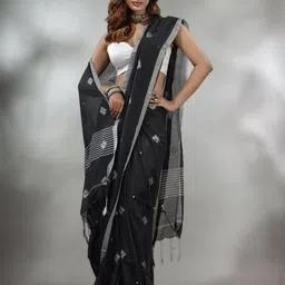 Ruuprekha Floral Pure Cotton Khadi Saree-picture-53