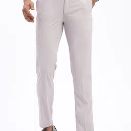 SHOWOFF Men Comfort Slim Fit Cotton Formal Trousers-picture-48