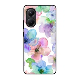 QRIOH Wildflower Haze Floral Printed Poco X7 Pro 5G Glass Back Case Mobile Accessories-image-23