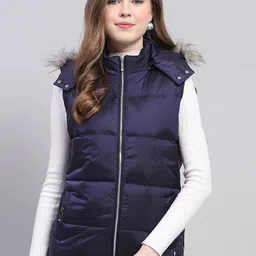 Monte Carlo Women Hooded Solid Casual Parka Jacket-image-35
