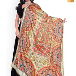 Kemza Selection Of 2 Ethnic Motifs Printed Mirror Work Dupattas-picture-18