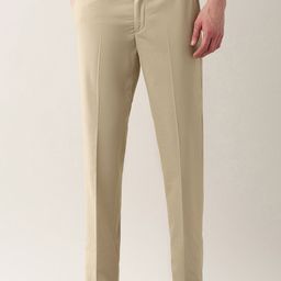 Arrow New York Men Slim Fit Classic Pleated Chinos-picture-26