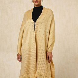 Soch Women Geometric Woven Design Acrylic Shawl-image-79