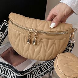 StyleCast Women Textured Crossbody Quilted Sling Bag with Pouch-image-36