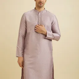 Manyavar Men Regular Thread Work Kurta with Pyjamas image 2