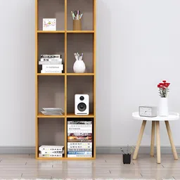 HEXA RED Beige Wooden Book Shelf-picture-35