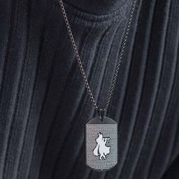 Mesmerize Stainless Steel Hare Krishna Pendant With Chain-image-37