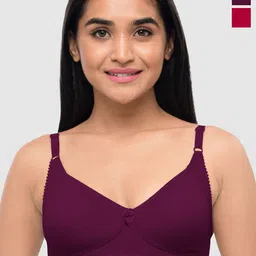 Lovable Women Pack of 2 Full Coverage Lightly Padded Cotton T-shirt Bra-12