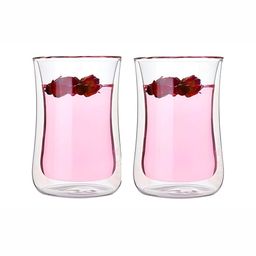 Baskety Transparent Solid Glass Glossy Cups Set of Cups and Mugs-5