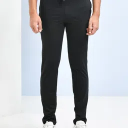 SKYKNIT Men Slim-Fit Mid-Rise Track Pants-picture-14