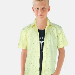 Palm Tree Boys Standard Opaque Printed Casual Shirt-picture-49