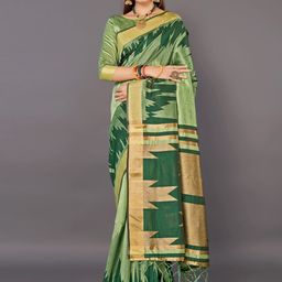 Anouk Rustic Woven Design Zari Banarasi Saree-10