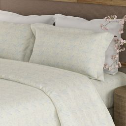 Boutique Living India Blue & White Printed Cotton 300TC King Bedsheet Set 2.74m x 2.74m-image-83