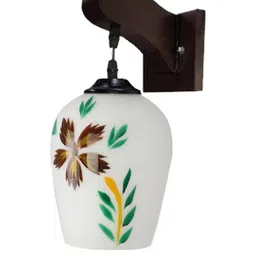 Somil Premium Designer Glass Wall / Night Lamp Elegant & Stylish Dcor Accent for Modern Interiors, Color- MultiColor- Size:- 20 X 25 X 25 CM-image-9