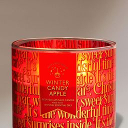 Bath & Body Works Winter Candy Apple Scented 3-Wick Candle - 411g-picture-45