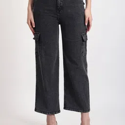 TYFFYN Women Flared High-Rise Stretchable Jeans-picture-14