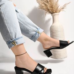Stylestry Girls Synthetic Block Sandal Heels-picture-24