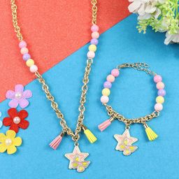 Asthetika Kids Beaded Star Butterfly Charm Jewellery Set-23