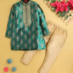 Jeetethnics Boys Ethnic Motifs Printed Regular Kurta with Pyjamas image 1
