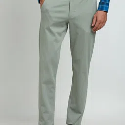Turtle Men Tailored Skinny Fit Mid-Rise Formal Trouser-image-17