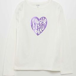 KIABI Girls Printed Extended Sleeves T-shirt-image-24