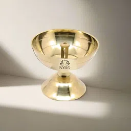 Nyra Kitchenware Bronze Toned Pure Brass Mini Diya For Puja-image-23