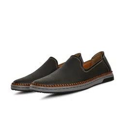 Big Boon Men Self Design Round Toe Loafer Shoes-image-93