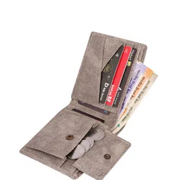 Provogue Men Textured PU Two Fold Wallet image 5