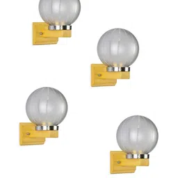 Somil Premium Designer Glass Wall / Night Lamp Elegant & Stylish Dcor Accent for Modern Interiors, color- Grey, White Size- 21.5 X 31 X 25.5 CM-image-41