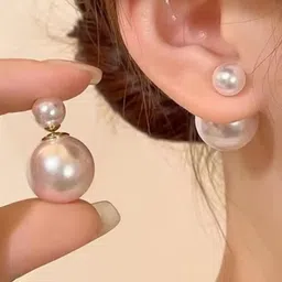 AKISON JEWELS White Alloy Gold-Plated Studs Earrings-38