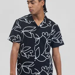 Snitch Men Boxy Opaque Printed Casual Shirt-image-90