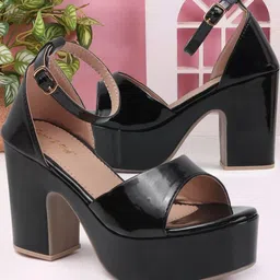 Smart & Sleek Women Synthetic Flatform Heels-picture-33