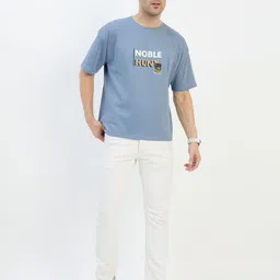 ARRAY Men Printed Drop-Shoulder Sleeves T-shirt image 4