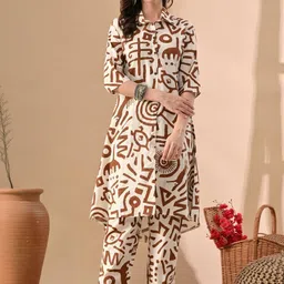 Jaipuri Fashionista Women Printed Pure Cotton Kurta Sets-picture-36