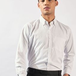 DENNISON Smart Micro Checked Formal Shirt-image-119