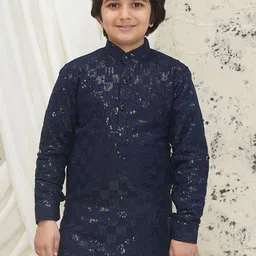 Aj DEZInES Boys Printed Chikankari Kurta-22