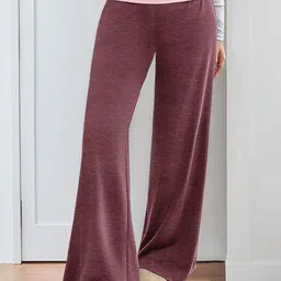 StyleCast Women Colourblocked Mid-Rise Wide-Leg Regular Trousers-picture-30