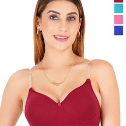 Liigne Pack Of 4 Full Coverage Lightly Padded T-shirt Bra-picture-12
