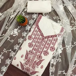Panzora Floral Printed Unstitched Dress Material-image-66
