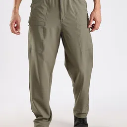 THE BEETEL HOUSE Men Relaxed Fit Structured Adventure Cargos Trousers-8