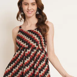 KALINI Checked Cotton Top-image-16