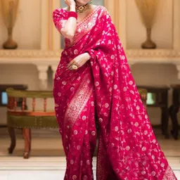 SHOP DROP Woven Design Pure Silk Banarasi Saree-28