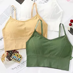 UNDER 1000 Women Pack Of 3 Solid Lightly Padded Full Coverage Bra-image-38