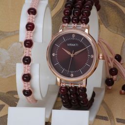 VIRAKTI Women Brass Dial & Bracelet Style Straps Analogue Watch-image-89
