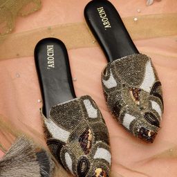 NATSHUZ Women Embellished Mules Flats-image-35