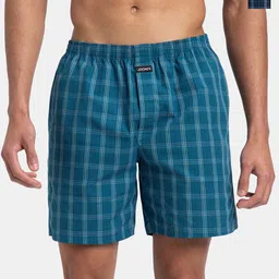 Jockey Men Checked Technology Shorts-image-57