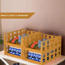aura Kuber Industries Brown Set of 2 Regular Drawer Organiser Organisers image 3