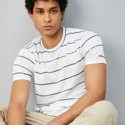 max Striped Round Neck Short Sleeves T-shirt-image-54