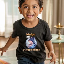 FFLIRTYGO Kids Typography Printed Round Neck Cotton T-shirt-image-97
