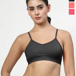 LILY Pack Of 3 Full Coverage Workout Bra-24